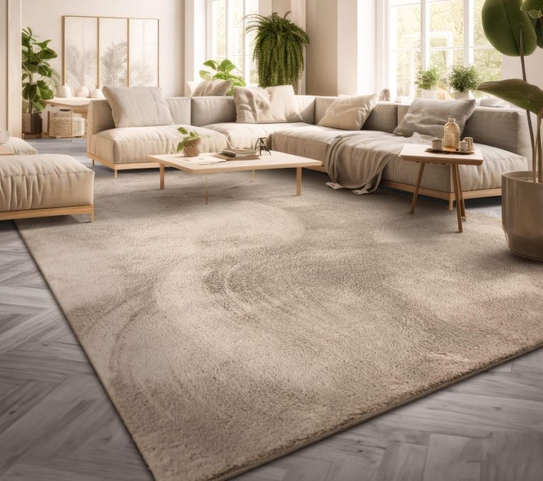 Ce tapis beige qui transforme votre salon en un havre de paix 🏡✨